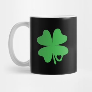 St Patricks Day Shirt Women Irish Green Clover Heart Mug